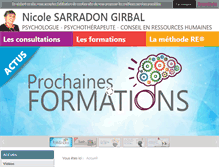 Tablet Screenshot of nicolesarradon.fr